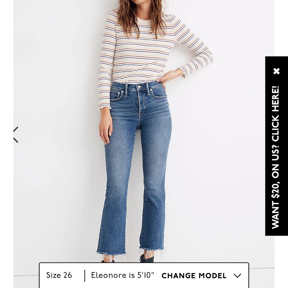 Madewell Cali Demi-Boot Jeans in Fleetwood Wash